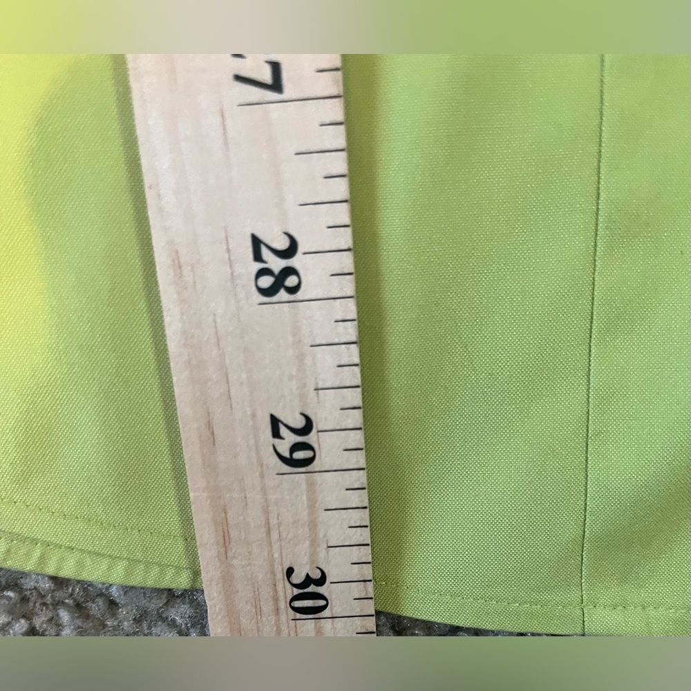 Chico’s No Iron Lime Green Button-Up Tunic size M - Picture 9 of 12